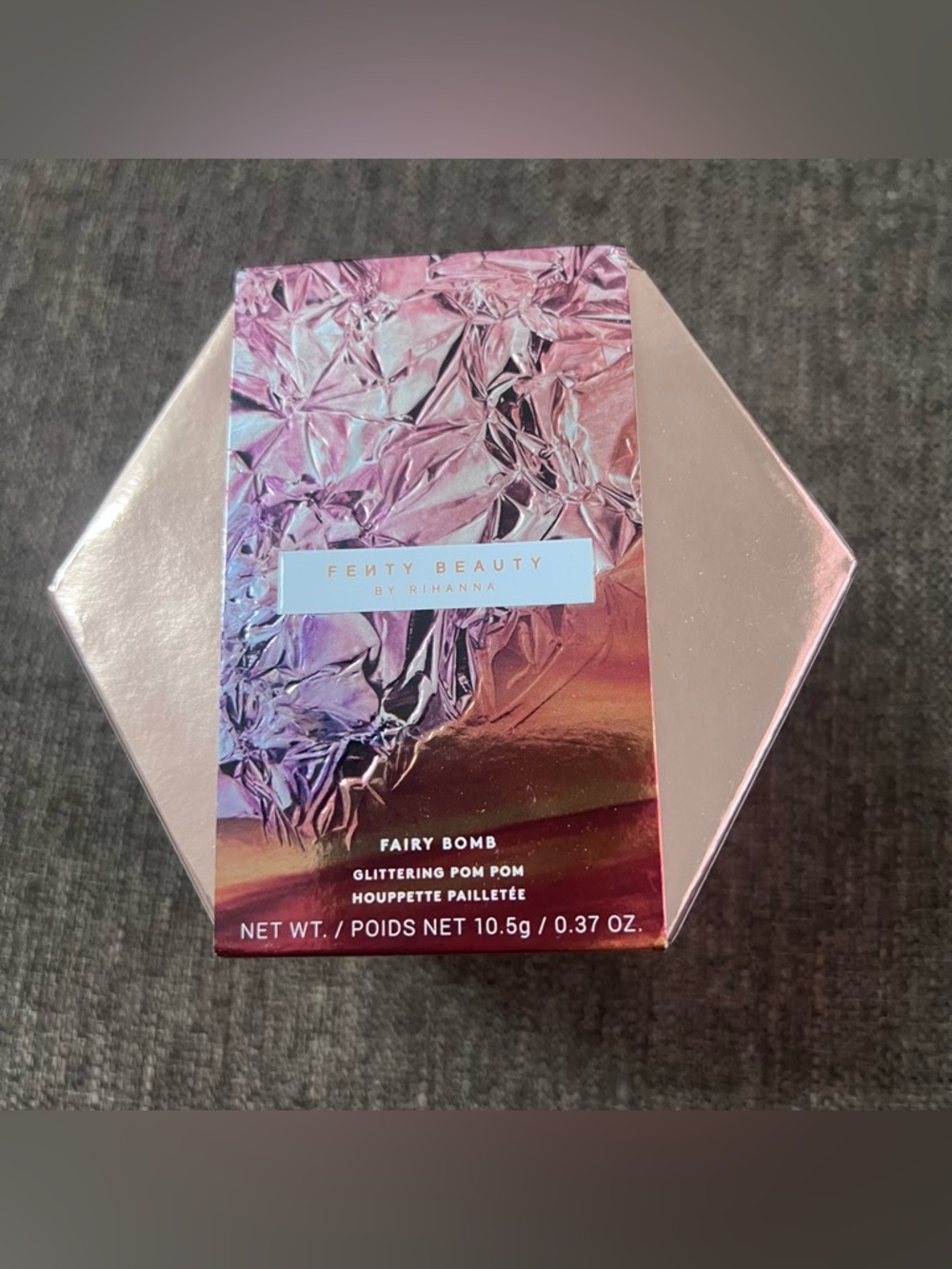 FENTY BEAUTY Fairy Bomb Glittering Pom Pom ROSE ON ICE rare